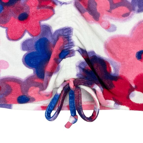 JUICY By Juicy Couture Terry Cloth Ruched Sleeveless Crop Top Sz Small - Picture 6 of 7